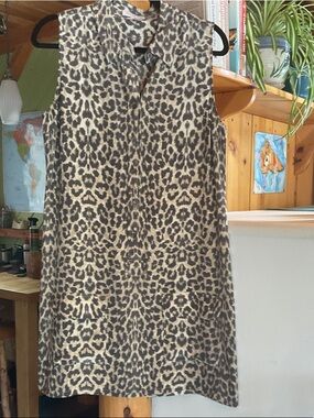 Equipment Leopard Print Blouse - Black & Cream